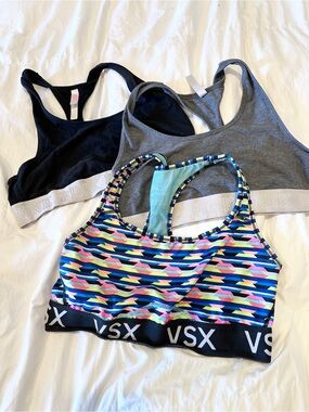 Victoria's Secret Multicolor Geo Print Sports Bra with Mint Lining